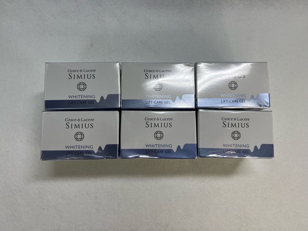 新品未開封品　Simius リフトケアジェル 美白 6個セット 試してみた】シミウス 薬用ホワイトニングリフトケアジェル ノーマルの