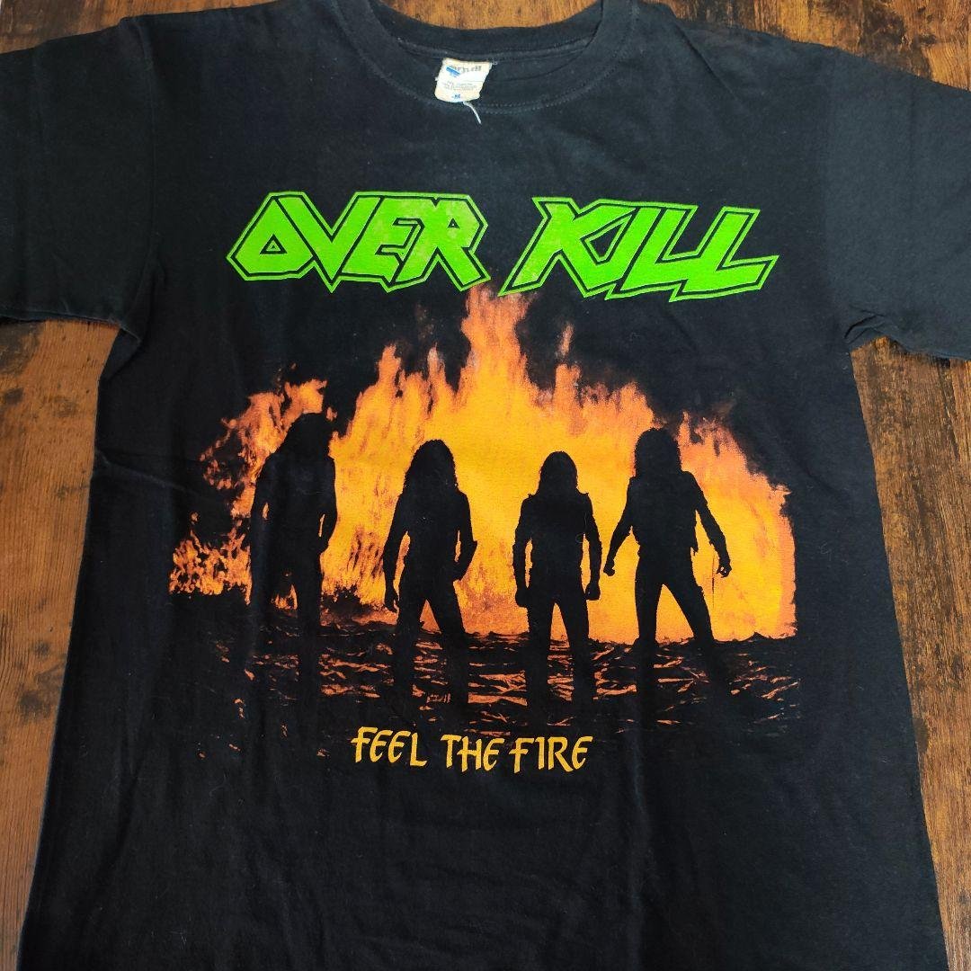 OVER KILL “FEEL THE FIRE” Tシャツ Mサイズ OVER KILL “FEEL THE FIRE” Tシャツ Mサイズ - メルカリ