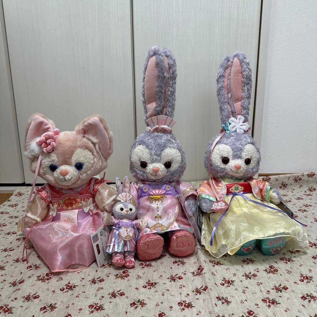 上海ディズニー 中秋節　ステラルー＆リーナベル ぬいぐるみS キーホルダー 上海ディズニーランド 中秋節限定 リーナベルS と ステラルー