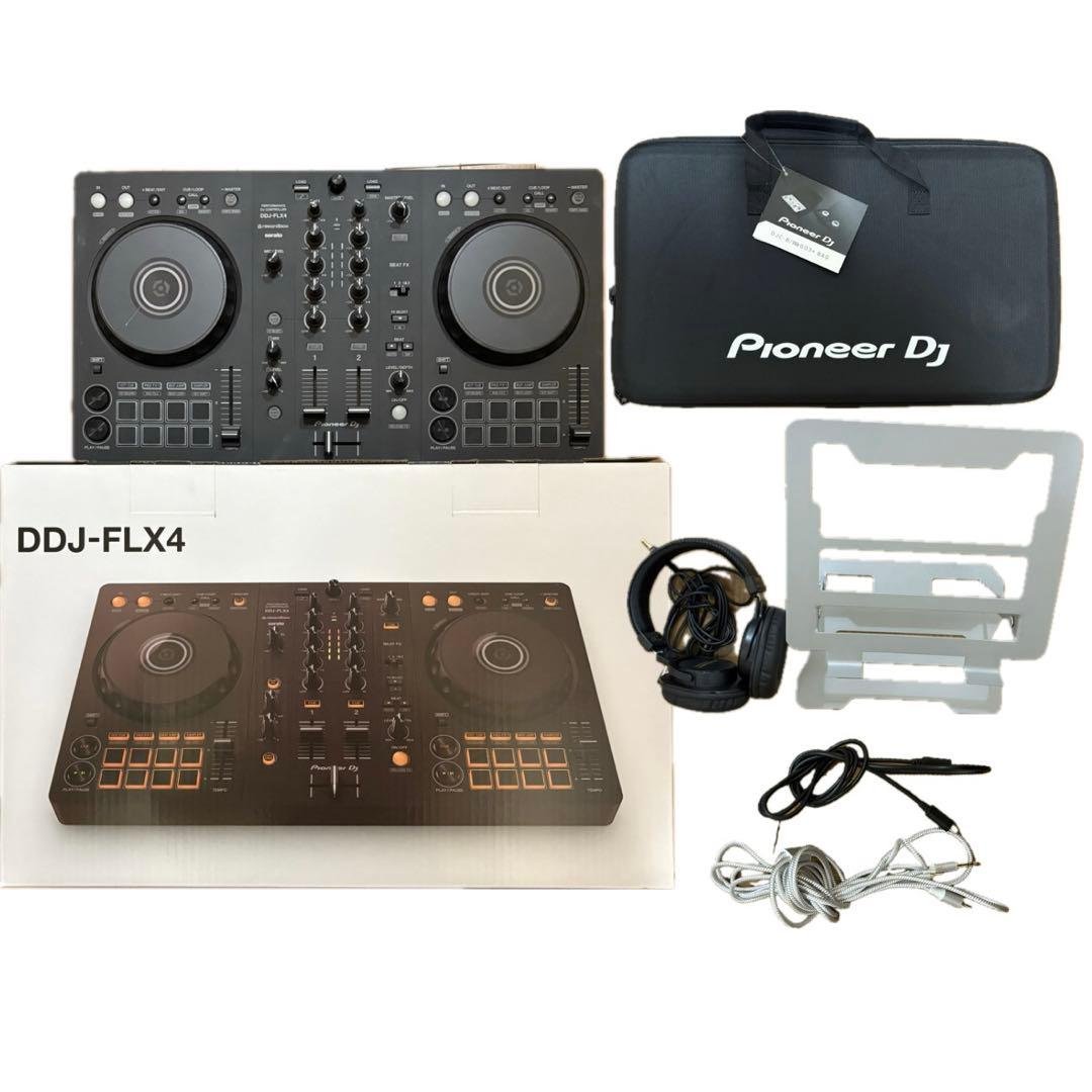 Pioneer DJ DDJ-FLX4 + 専用キャリングケース＋ヘッドホン Pioneer DJ DDJ-FLX4 ヘッドホン付きセット DJコントローラー