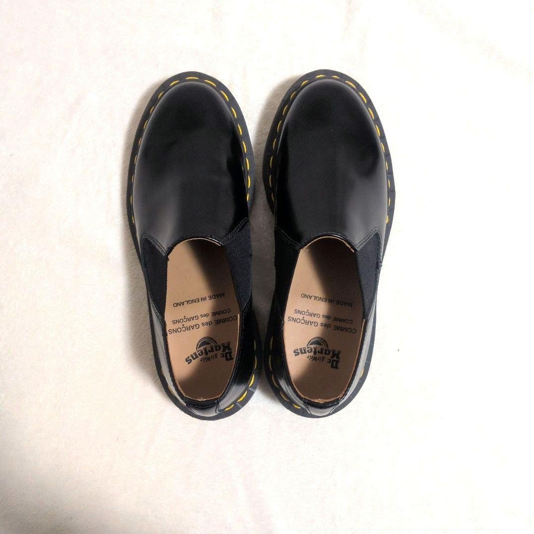 【新品】コムデギャルソン　ドクターマーチン　ブラック　サイドゴア　22.5cm