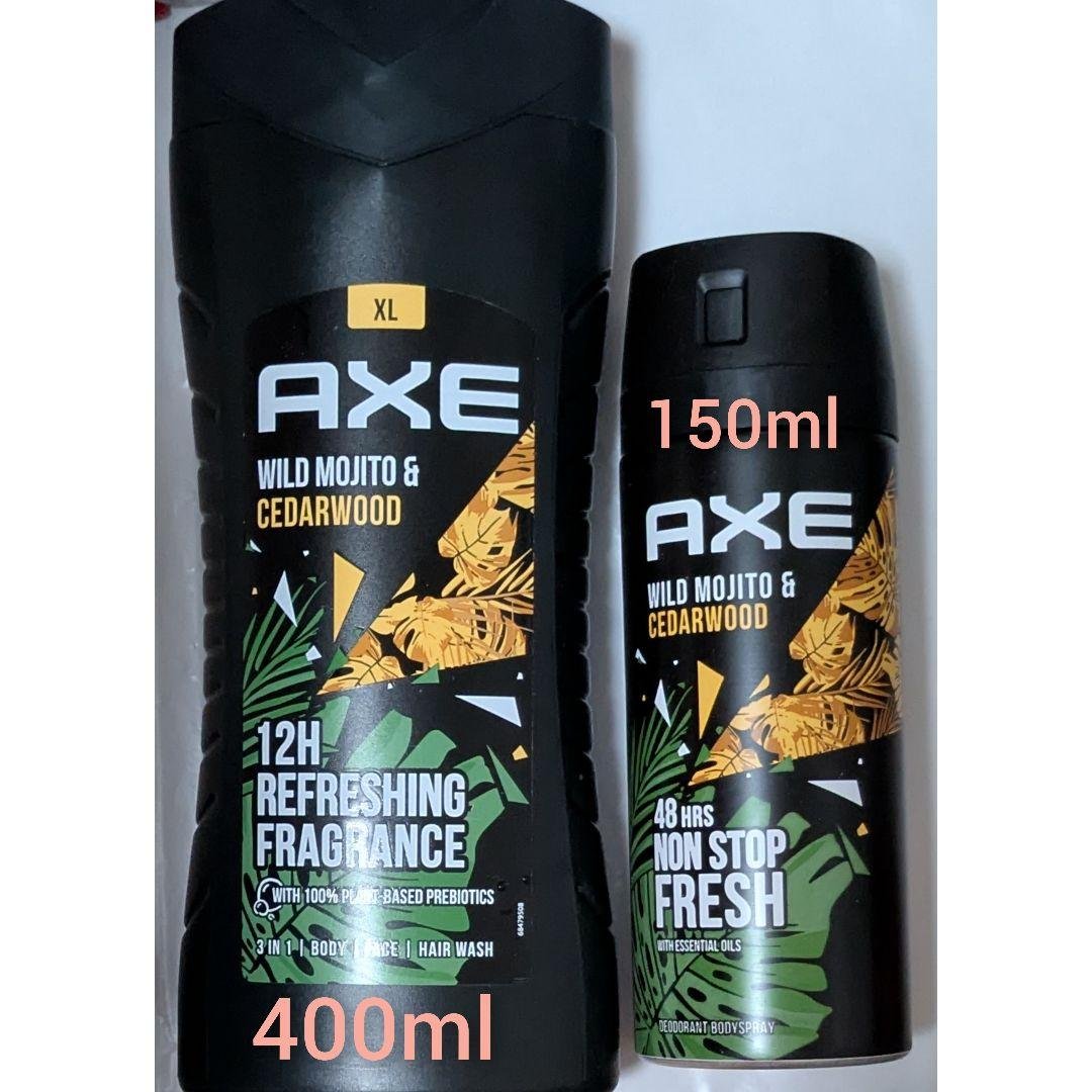 はやて様アックス　ワイルドモヒートシダーウッド3in1ボディソープボディスプレー はやて様アックス ワイルドモヒートシダーウッド3in1ボディソープ