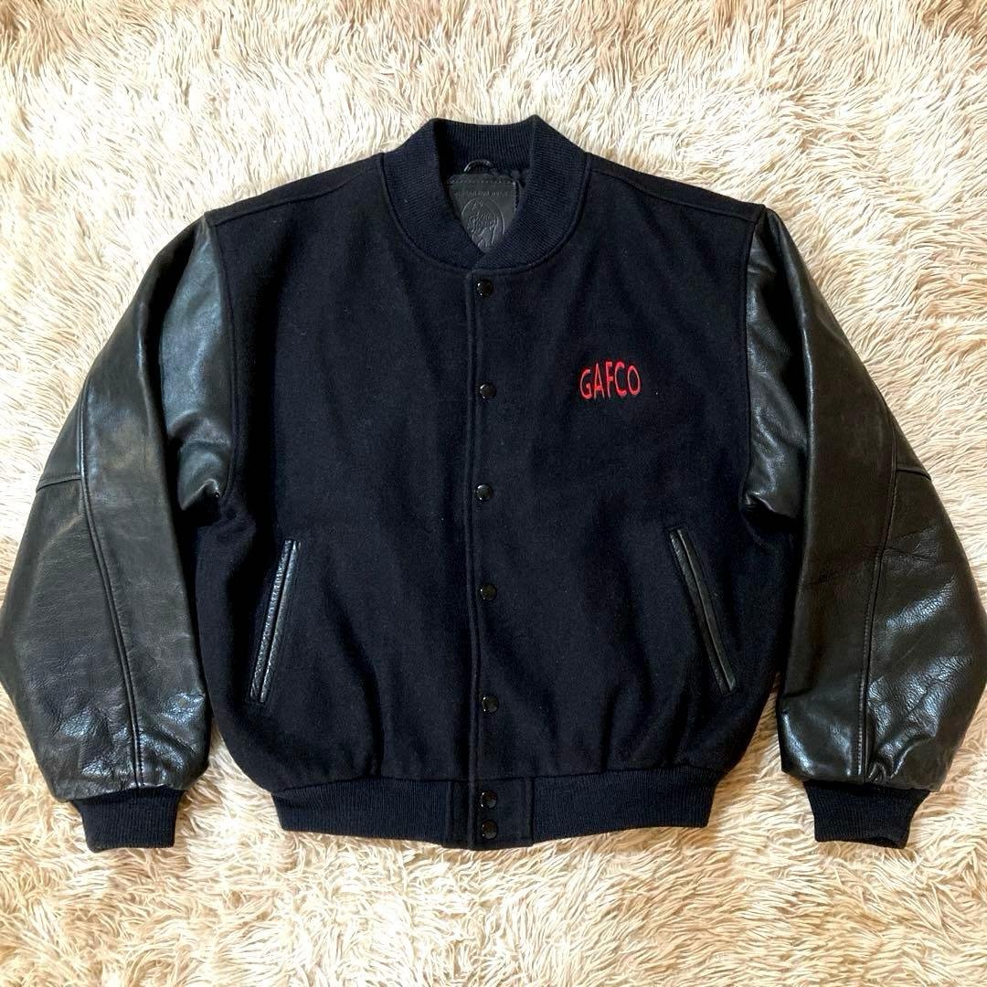 90’s ビンテージ Golden Bear スタジャン 袖レザー ブラック Golden Bear（スタジャン）のフリマアイテム一覧