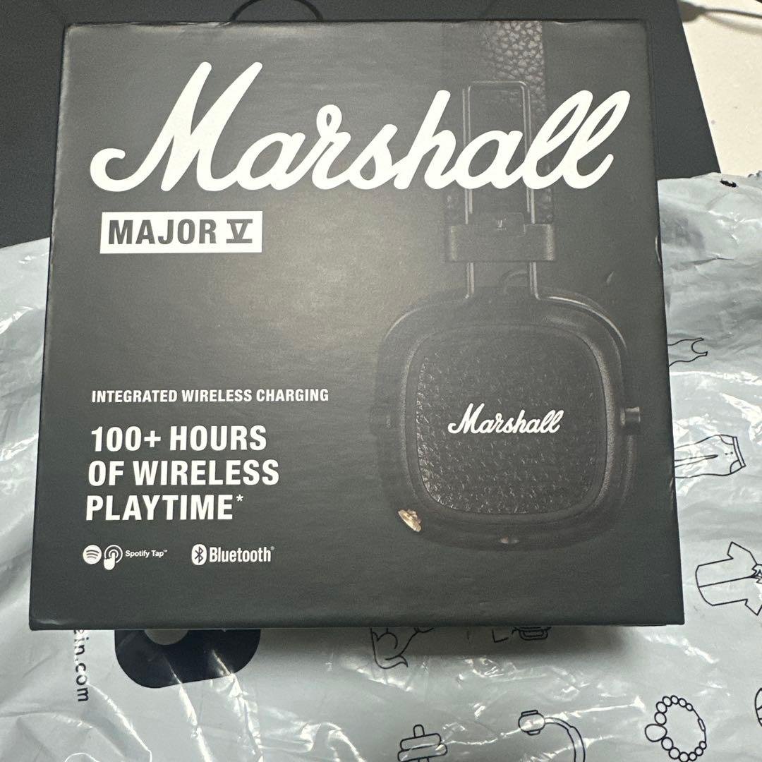【新品未開封】Marshall マーシャル MAJOR Ⅴ BLACK MAJOR Marshall V BLACK［MAJOR 5 BK］ ブラック ワイヤレス